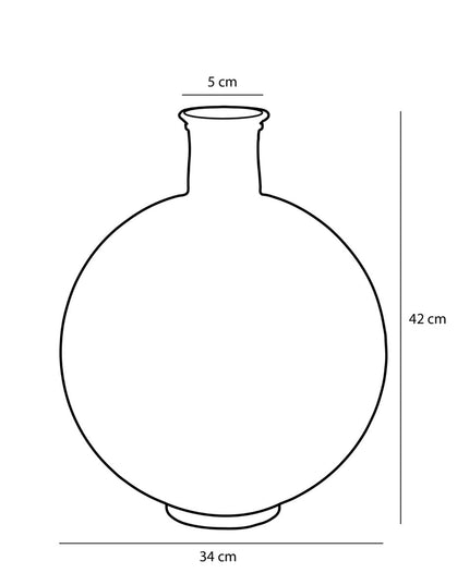 Decoratieve fles - Lichtroze