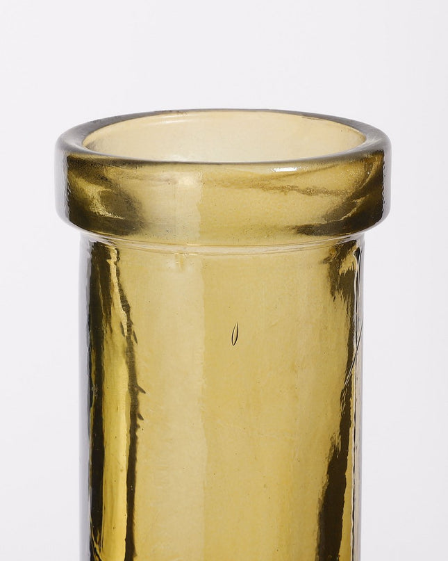 Flesvaas - Gerecycled Glas - Oker