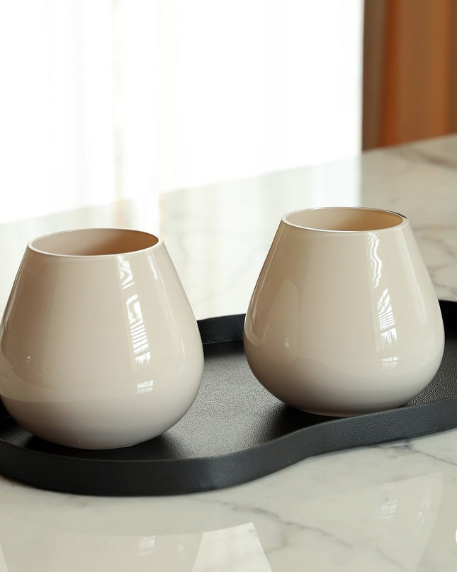 Waxinelichthouder - XS - Ivory - Set van 2