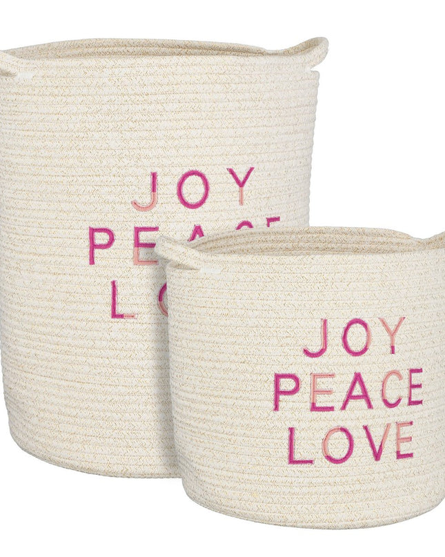 Opbergmanden - Set - Wit