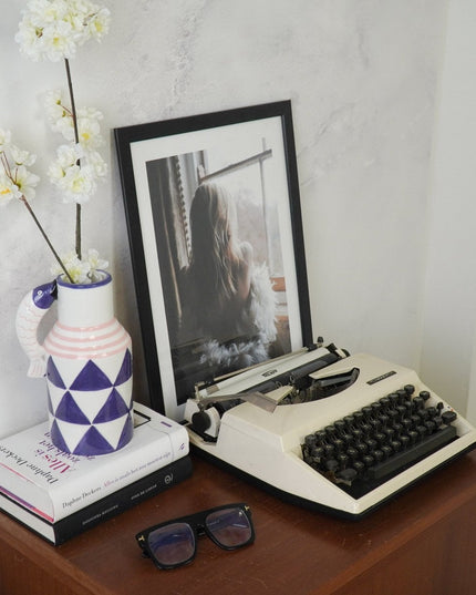 Vaas - Blauw/wit/roze