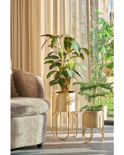 Bloempot - Binnen - Lichtgeel