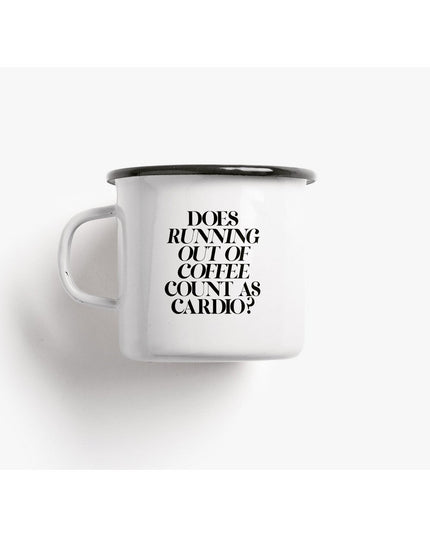 Emaille mok / Cardio