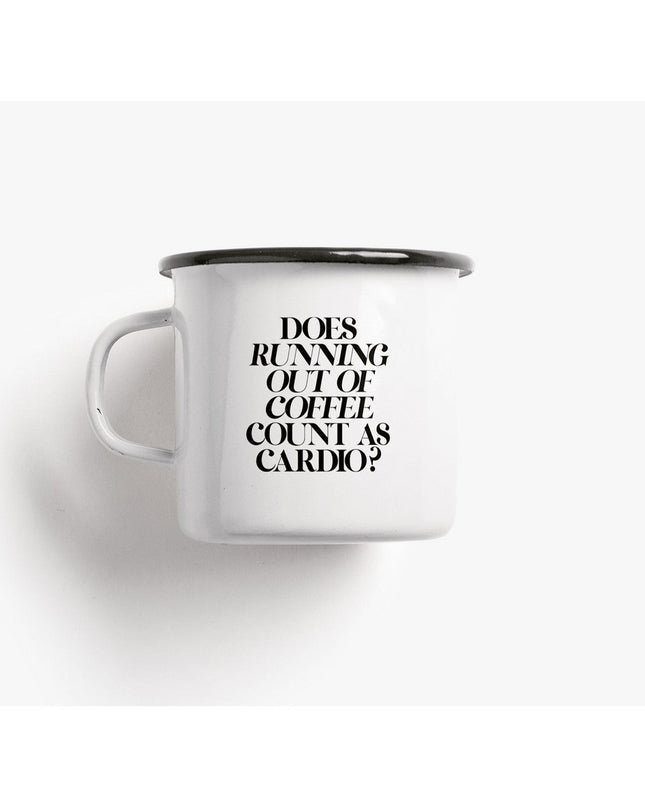 Emaille mok / Cardio