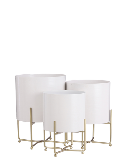 Plantenstandaard - Set van 3 - Wit