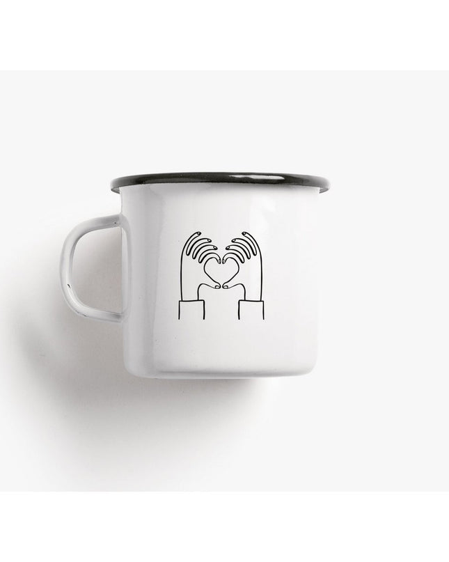 Emaille mok / Love You A Latte