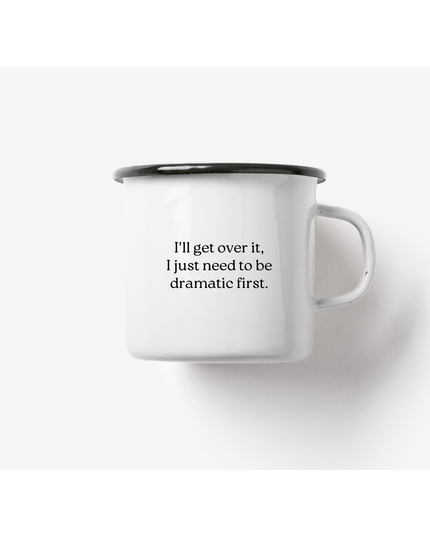 Emaille mok / dramatische mok