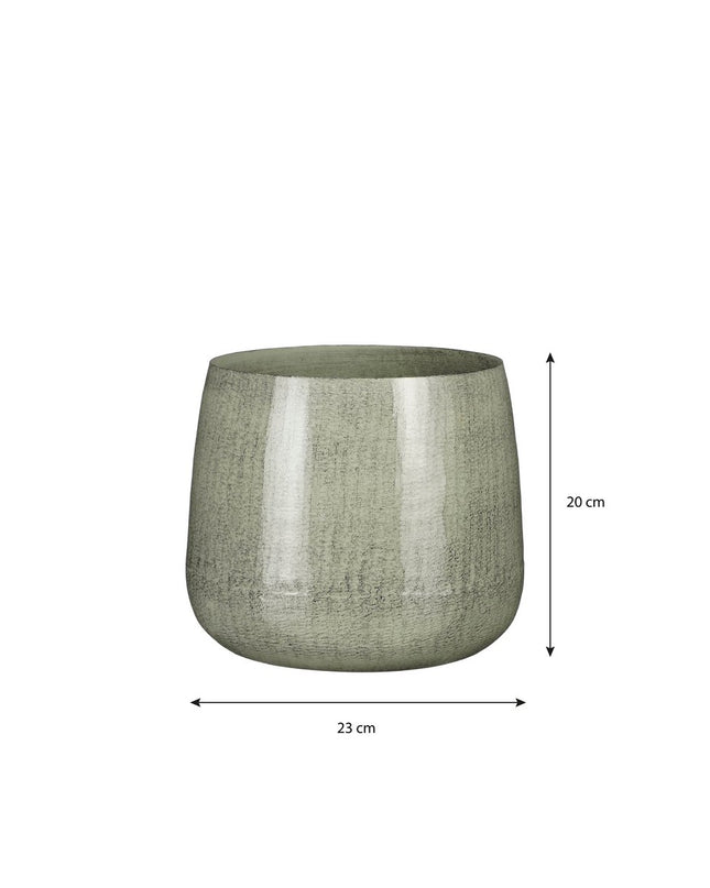 Bloempot binnen - Lichtgrijs