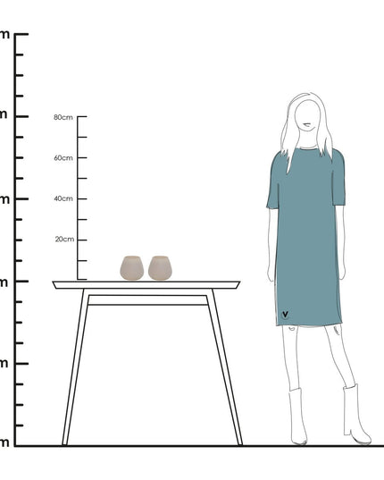 Waxinelichthouder - XS - Ivory - Set van 2