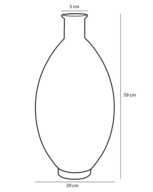 Decoratieve fles - Geel