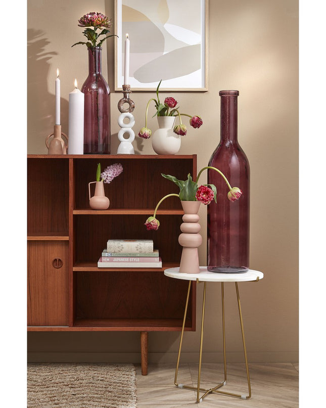 Decoratieve fles - Donkerrood