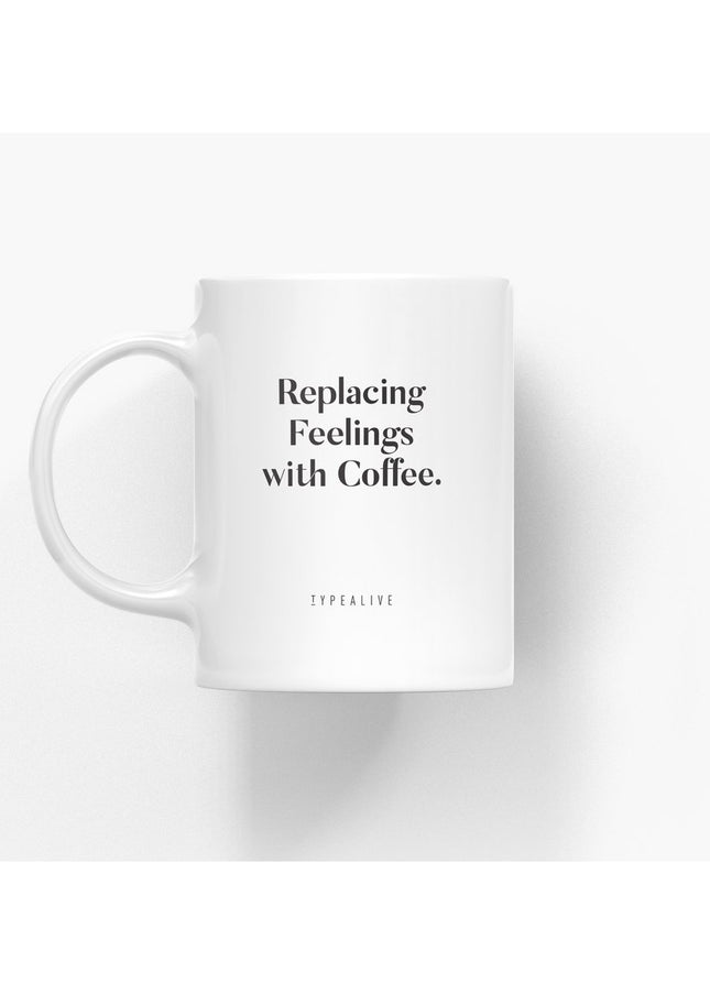 Keramische beker / Replacing feelings with coffee
