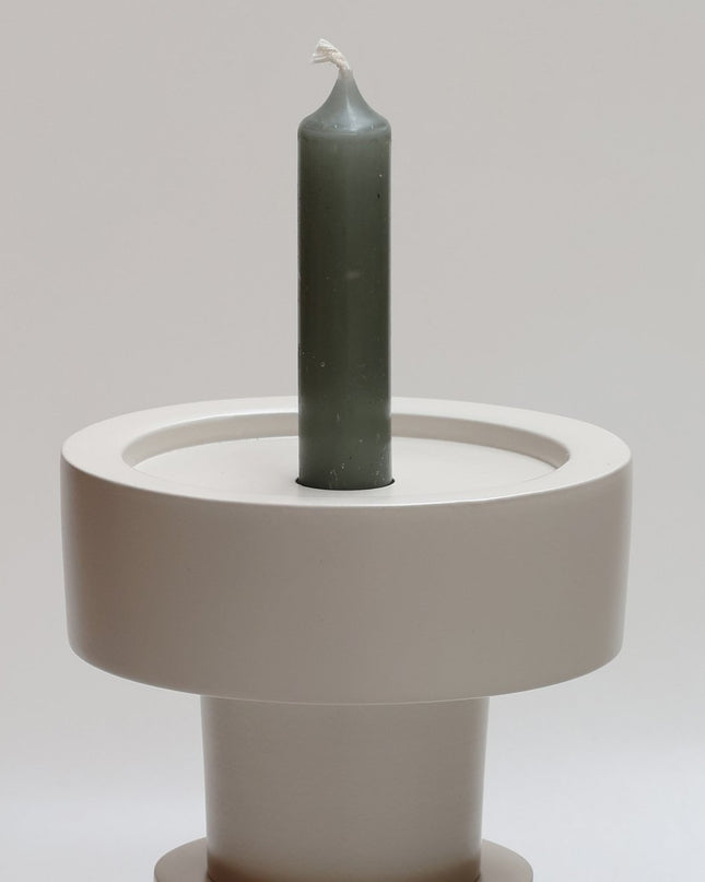 Kandelaar - 3 in 1 - Beige/wit