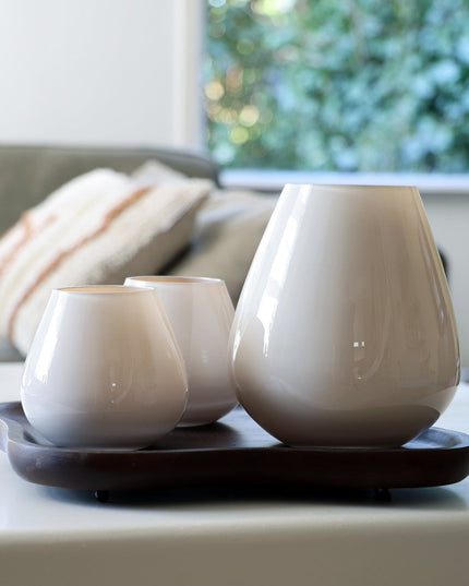 Waxinelichthouder - XS - Ivory - Set van 2