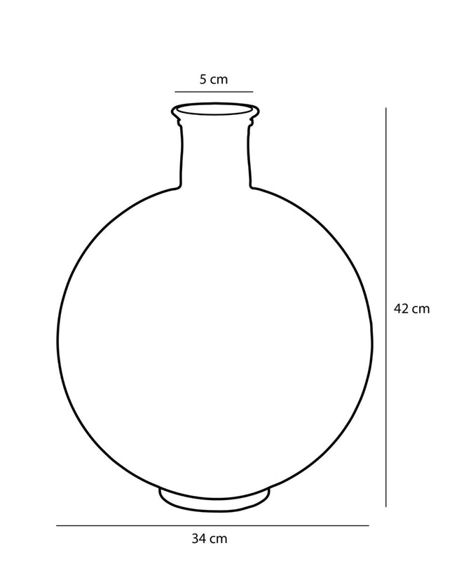 Decoratieve fles - Geel