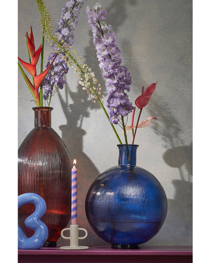 Decoratieve fles - Donkerblauw