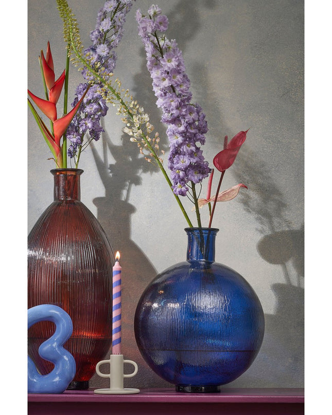 Decoratieve fles - Donkerblauw