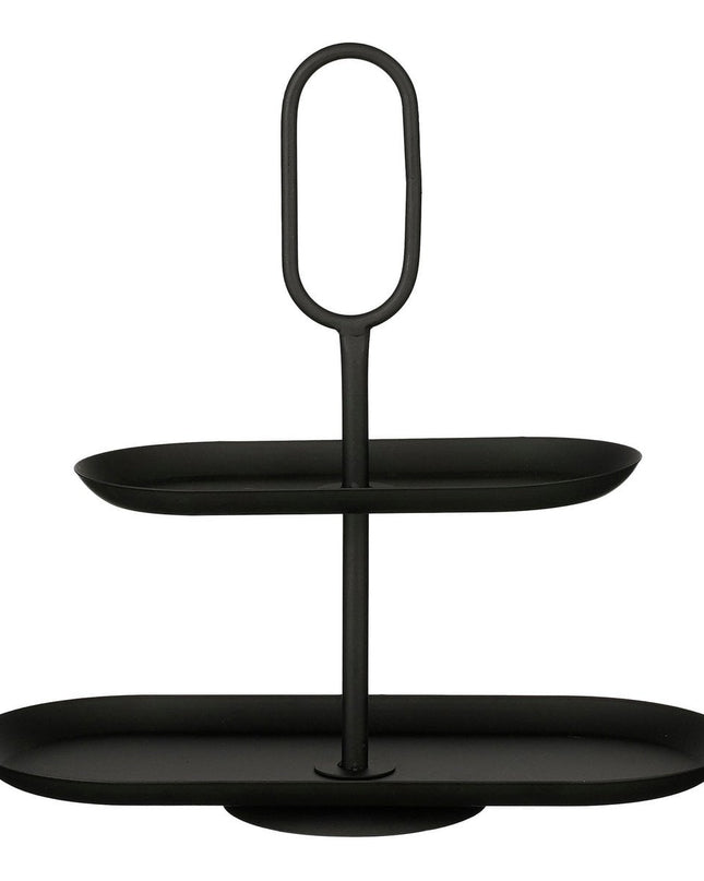 Etagère - Zwart - 2 verdiepingen