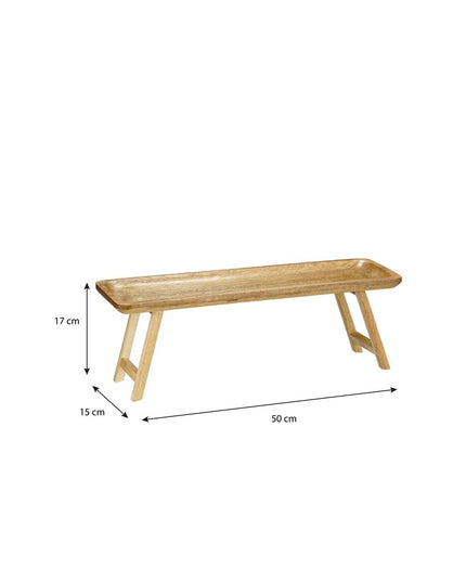 Dienblad - Donkerbruin Mango - Large