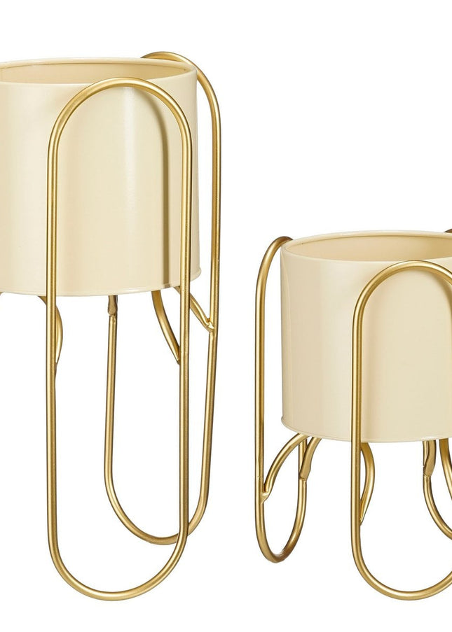 Bloempot - Binnen - Lichtgeel