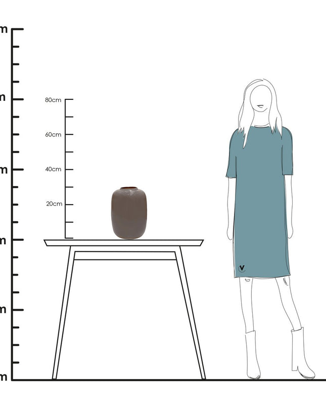 Vaas - Beige/bruin/grijs