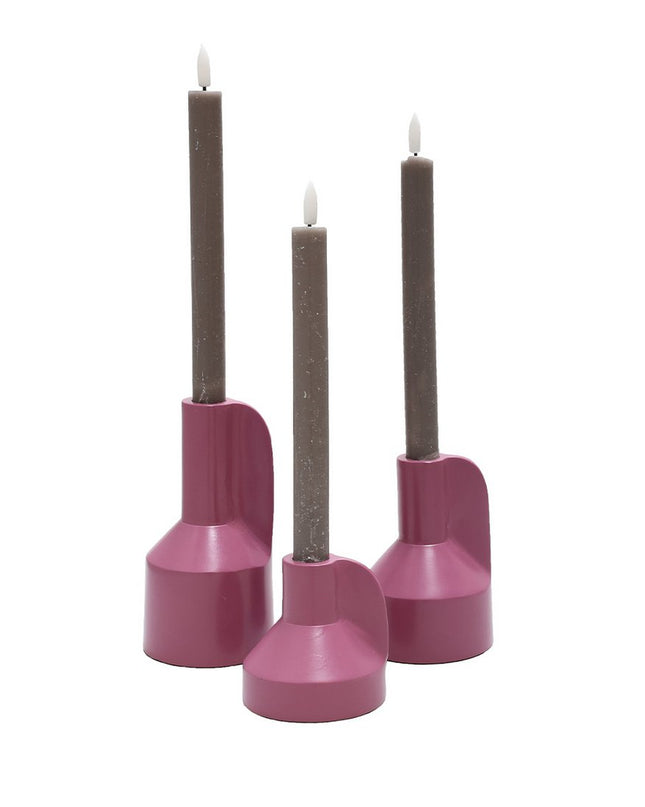 Kaarshouder - Set van 3 - Paars