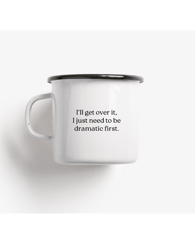 Emaille mok / dramatische mok