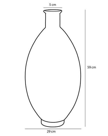 Decoratieve fles - Lichtroze
