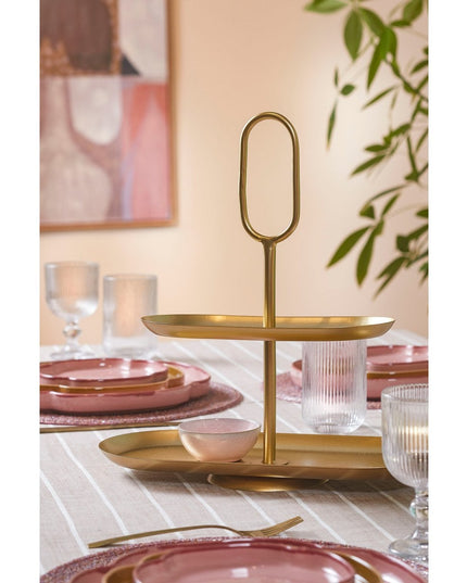 Etagère - Goud - 2 verdiepingen