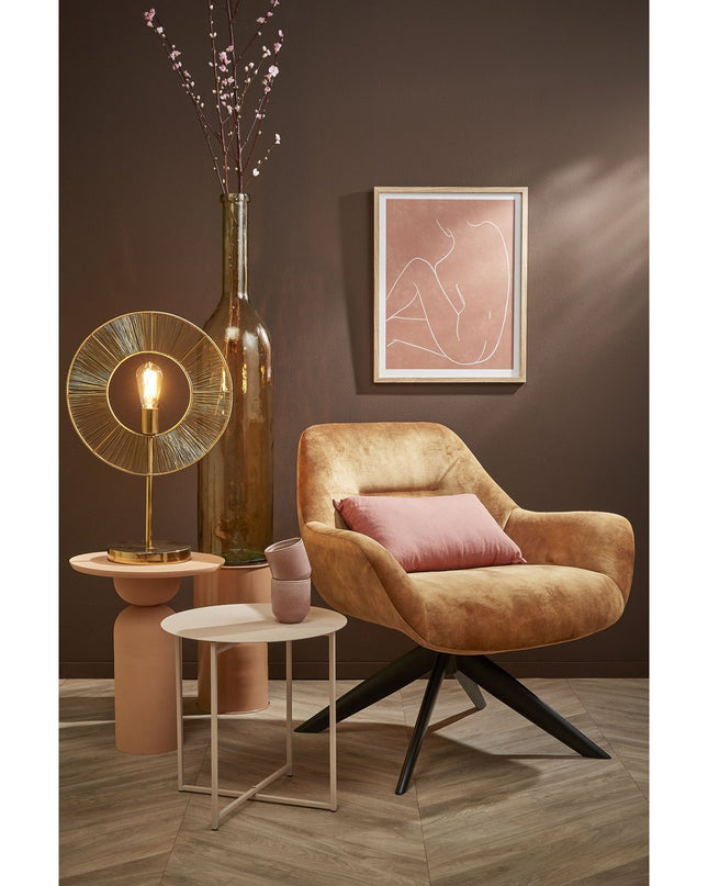 Flesvaas - Gerecycled Glas - Oker