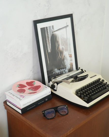 Decoratief bord - Roze/rood