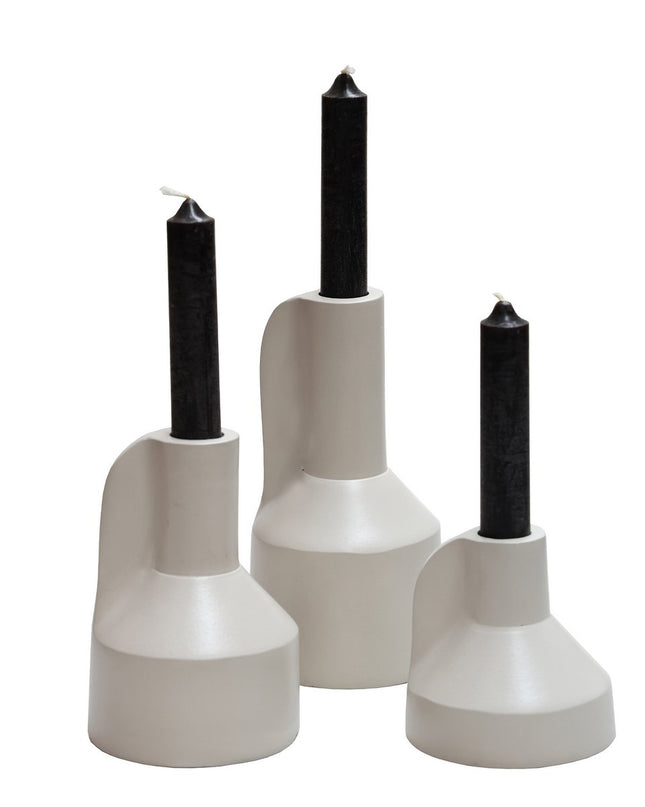 Kaarsenhouder - Set van 3 - Ivory