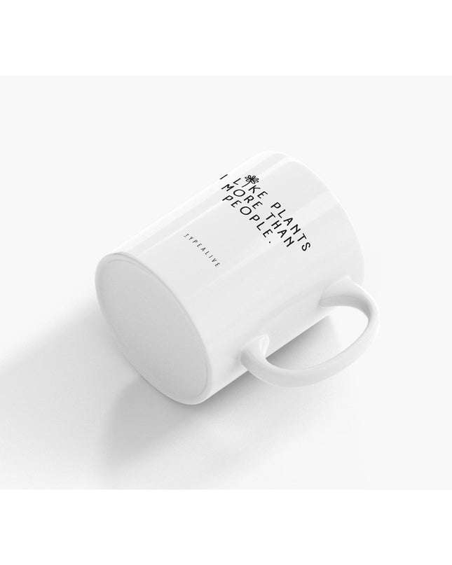 Keramische mok / Ik hou van planten