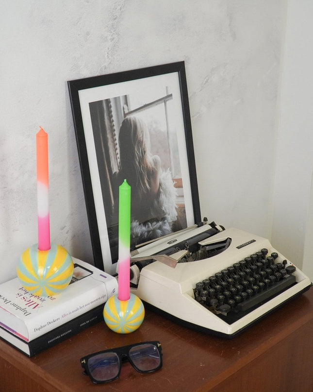 Kandelaar - Geel/Mint