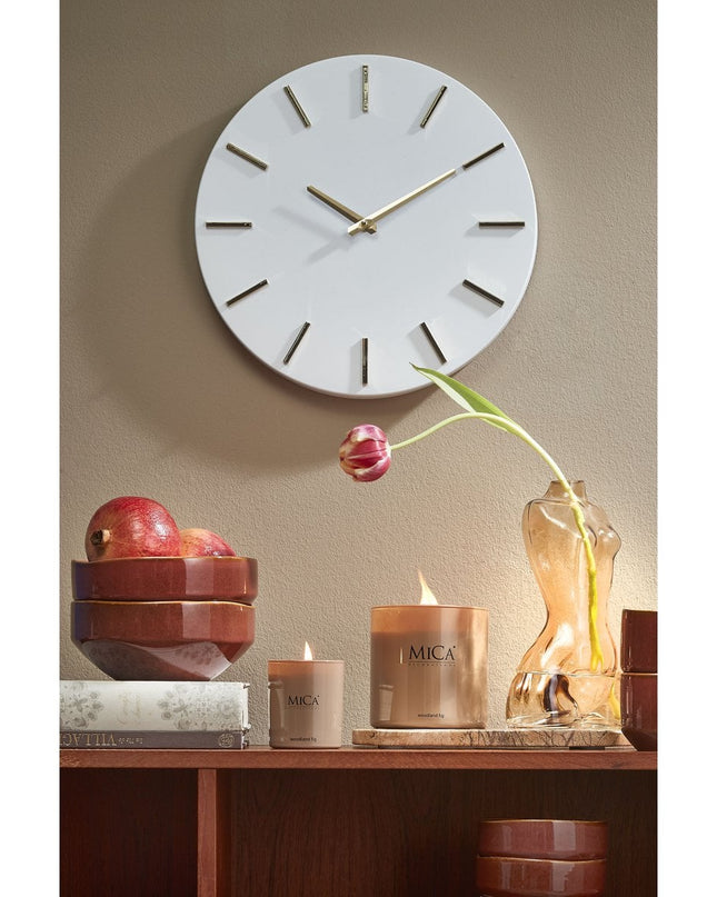 Wandklok - Wit - Aluminium