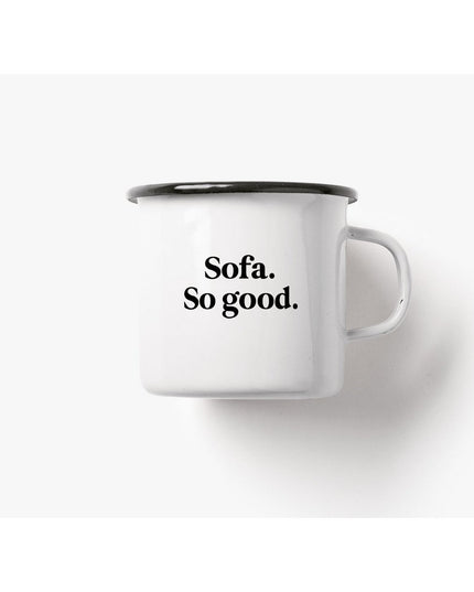 Emaille mok / Sofa so good