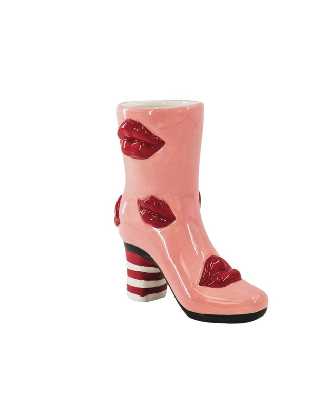 Bloemvaas- Roze/rood