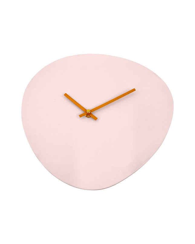 Wandklok - Organisch- Roze/ oranje