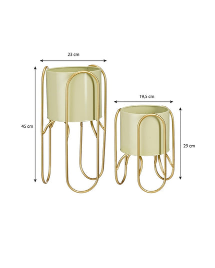 Bloempot binnen - Lichtgroen