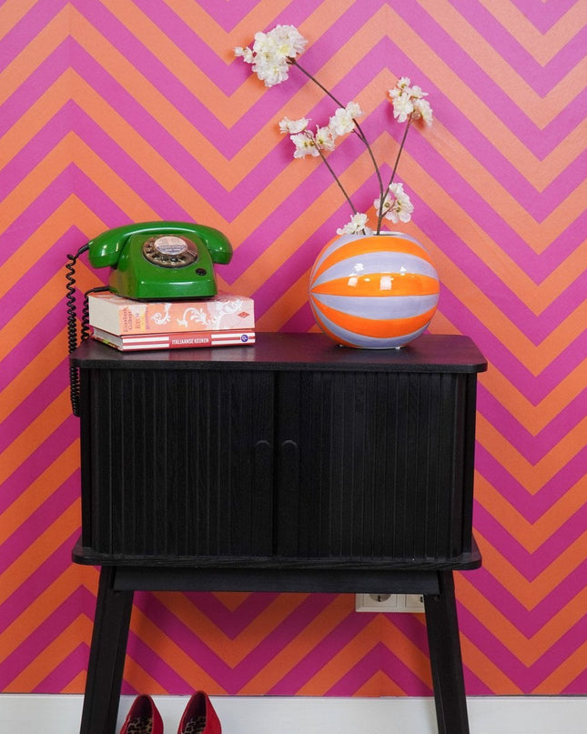 Bloemvaas - Orange/Lila