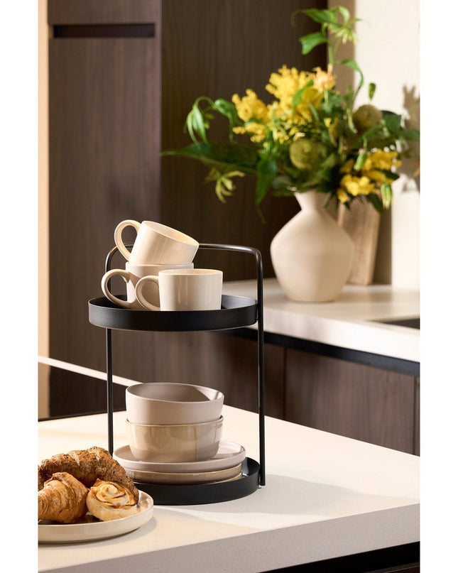 Etagère - Zwart - 2 verdiepingen