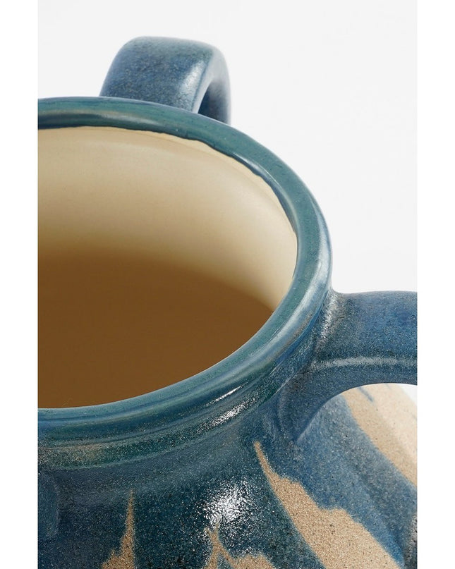 Vaas Donkerblauw Klei