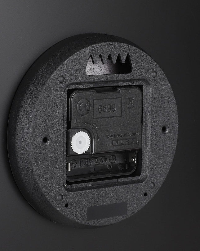 Wandklok - Zwart - Aluminium