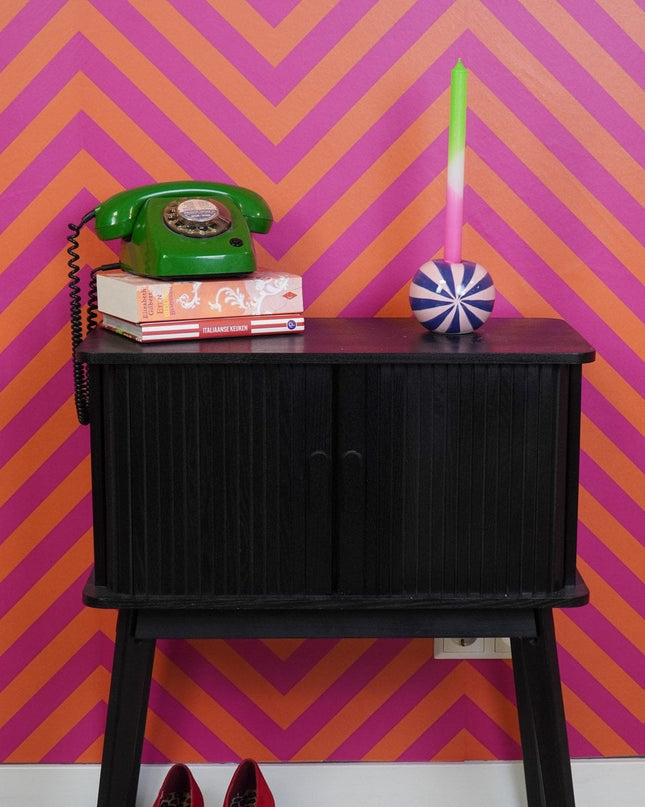 Kandelaar - Blauw/roze