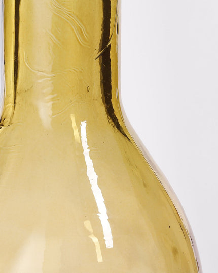 Flesvaas - Gerecycled Glas - Oker