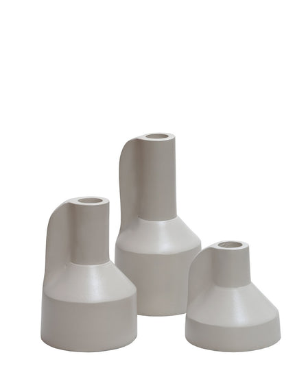 Kaarsenhouder - Set van 3 - Ivory