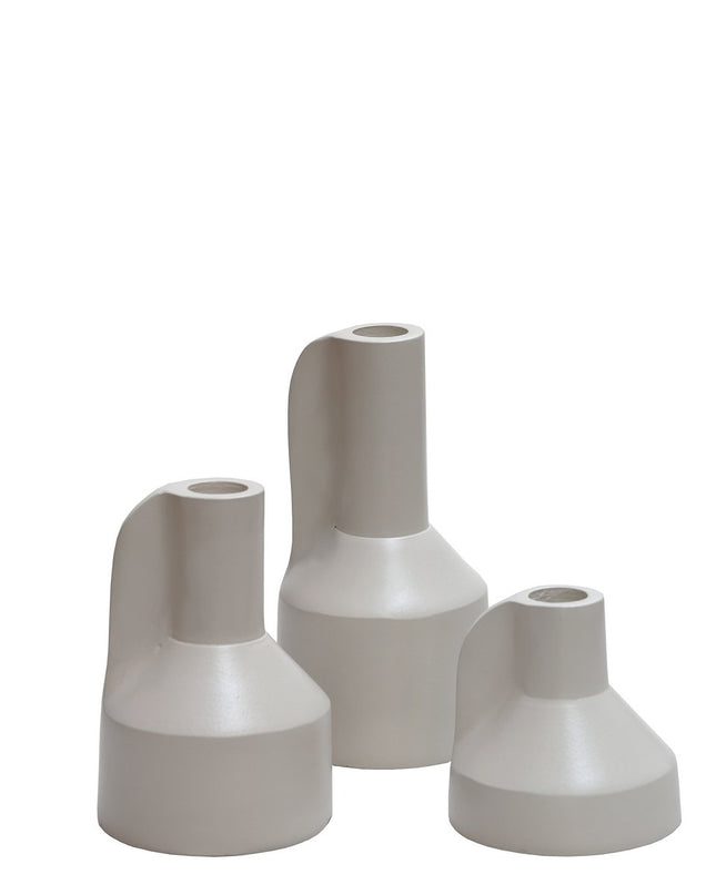 Kaarsenhouder - Set van 3 - Ivory