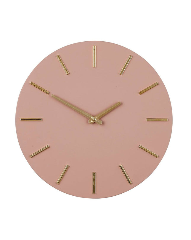 Wandklok - Oudroze - Aluminium