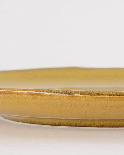 Dinerbord - Okergeel