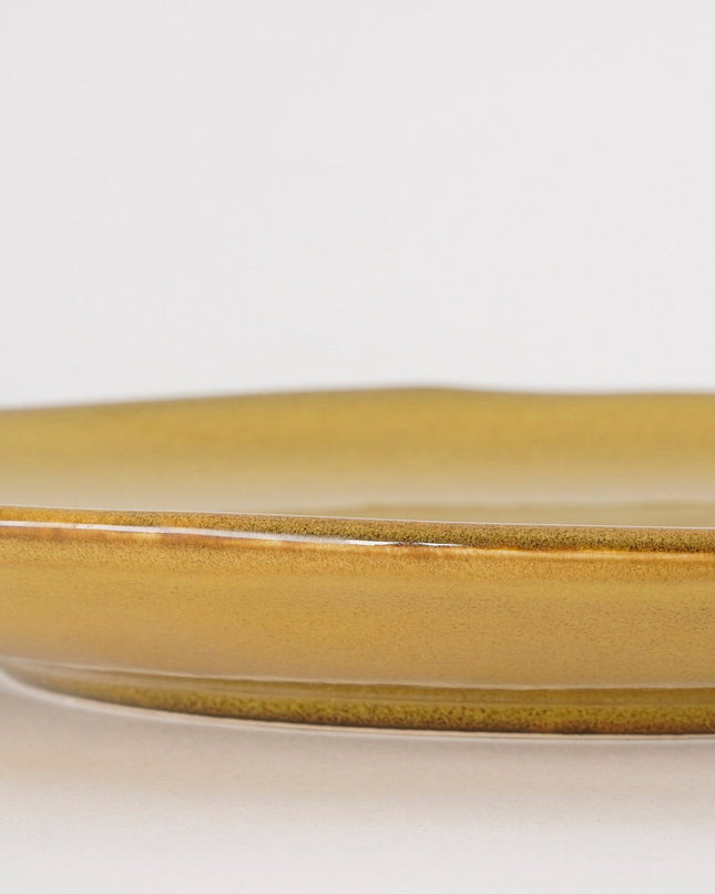 Dinerbord - Okergeel